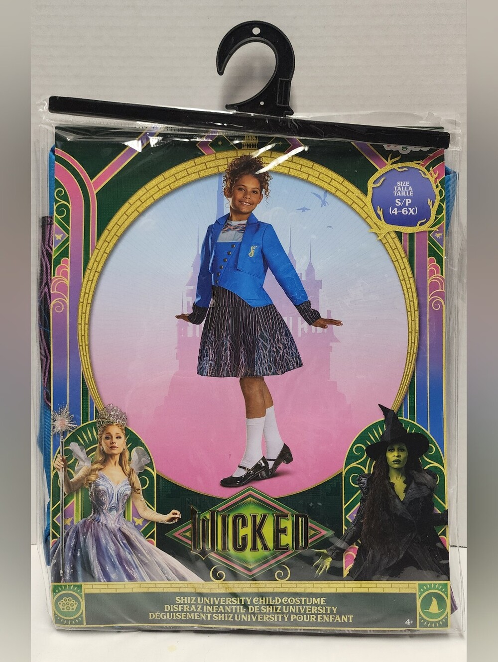 S (4-6X) Girls Wicked Shiz University Child Costume Blue Dress Up NEW